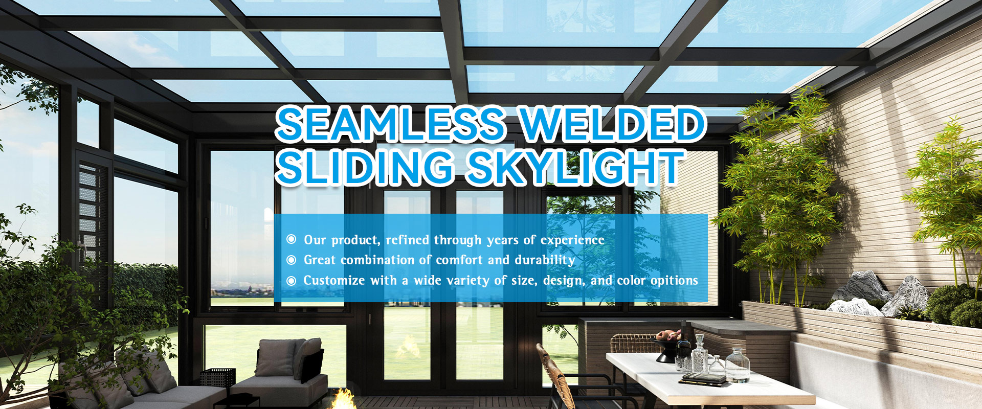Produsen Skylight Sliding Welded Seamless